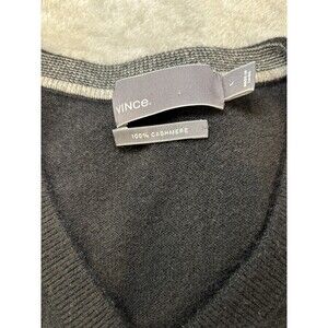 Vince 100% Cashmere Black Crewneck Sweater Men's Size L | Luxe Minimalist